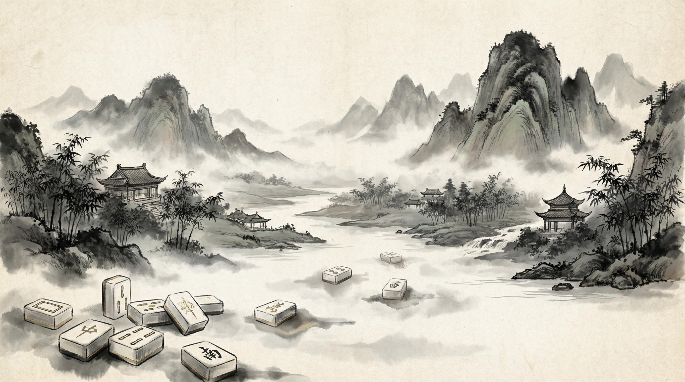 麻将胡了 - pg麻将博弈智慧的水墨意境